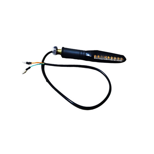 Freego Nova 5 turn signal with wiring on a white background