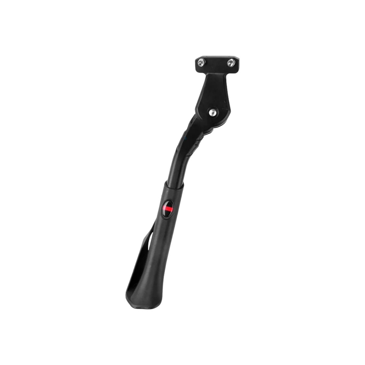 Black metal foot peg on a white background