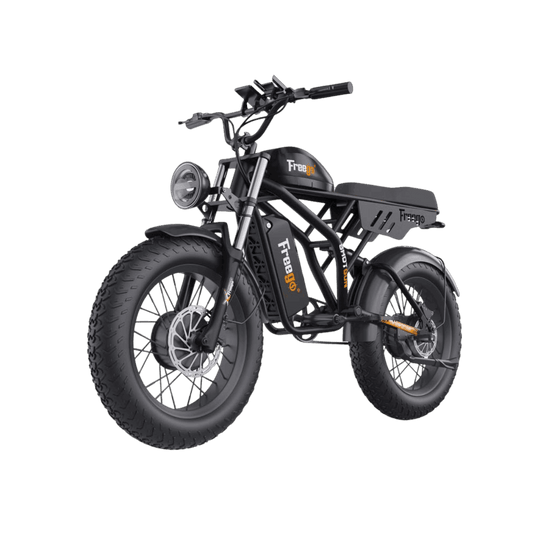 Freego Flash F3 Pro fat-tire eBike, transparent background