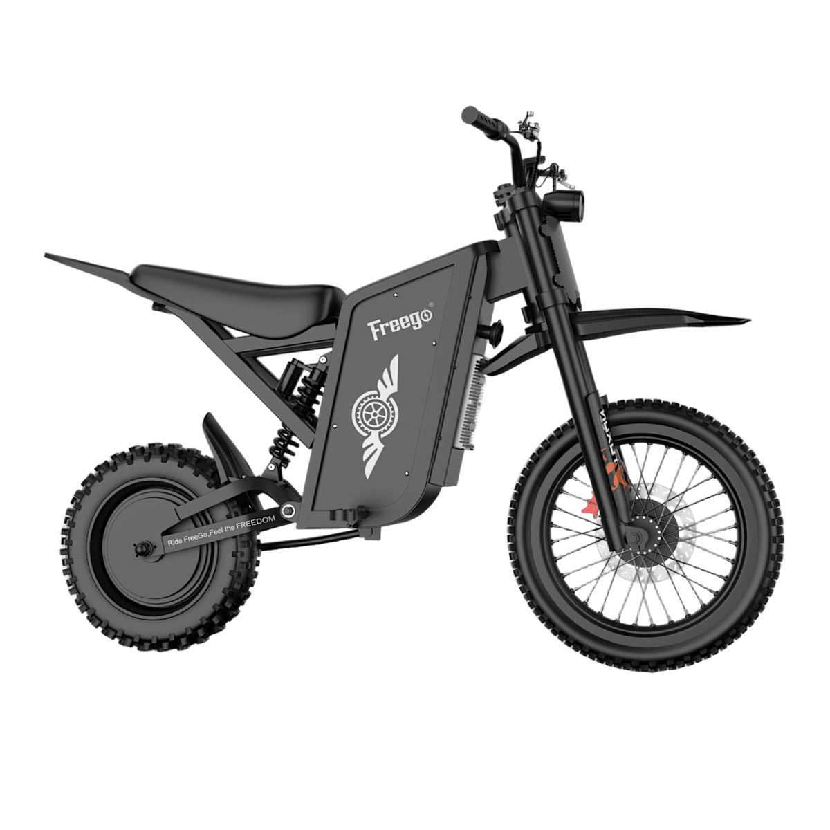 Freego X0 ebike rear side studio shot