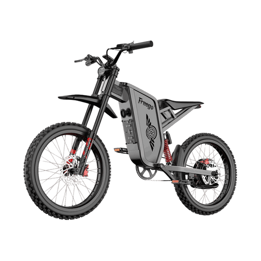 Freego X2Pro off-road dirt eBike with rugged design, transparent background