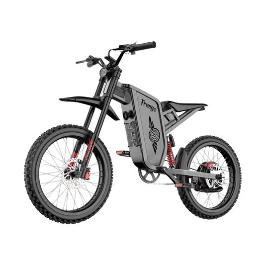 Freego X2Pro off-road dirt eBike with rugged design, transparent background