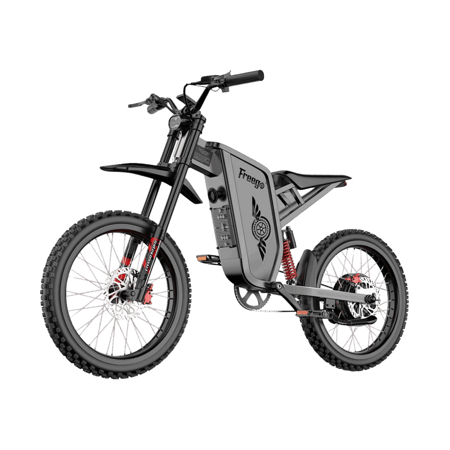 Freego X2Pro off-road dirt eBike with rugged design, transparent background