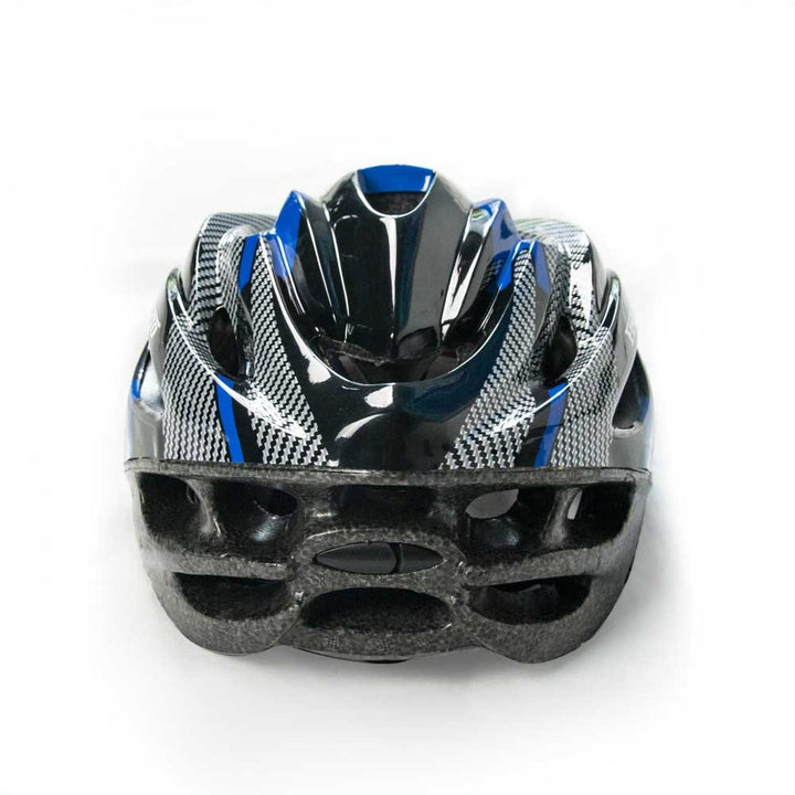 Blue bike helmet