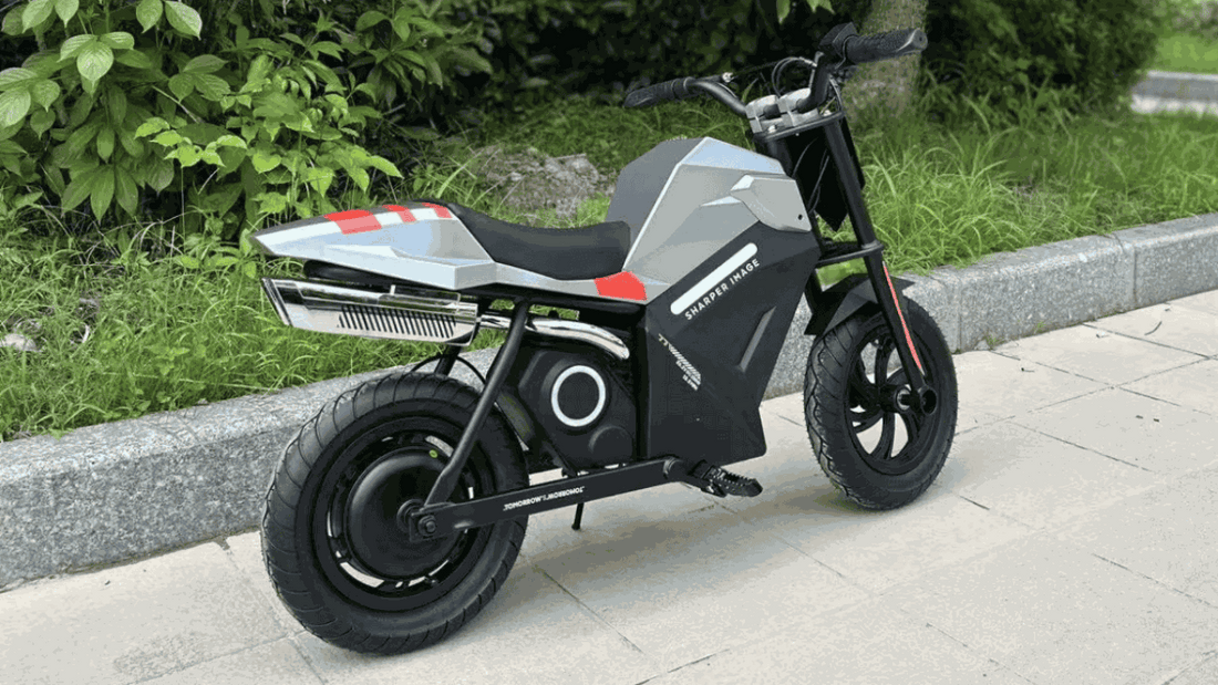 Freego K1 Kids Bike electric motorbike for children with a sleek motorcycle design and sturdy frame outdoors
