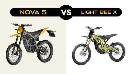 Nova 5 Surpasses Surron Light Bee X: Electric Dirt Bike Battle