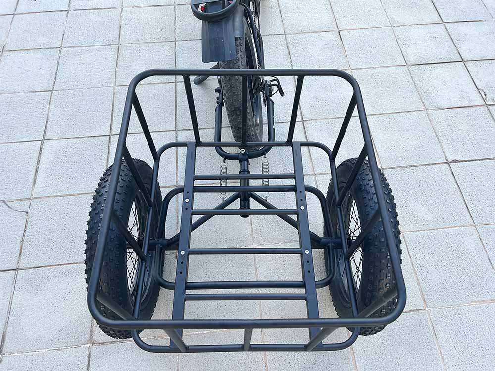 electric trailer for bicycle Freego Electric Bicycle Cargo Side Basket