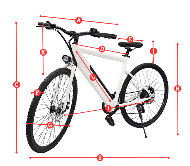 E7 ebike size