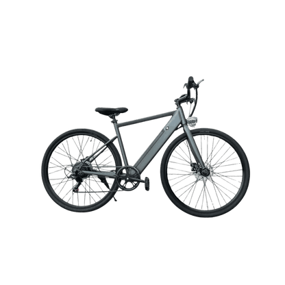 Gray bicycle on a light gray background