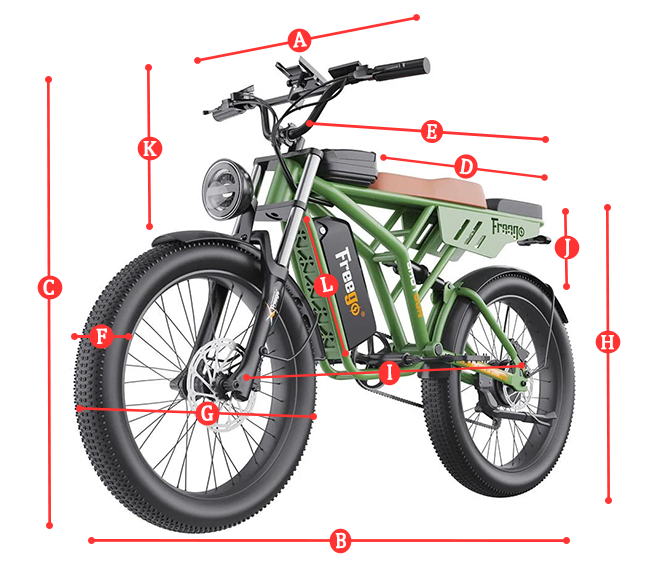 F4 electric bike size