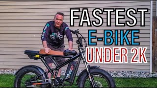 A presenter with a high-performance electric bike