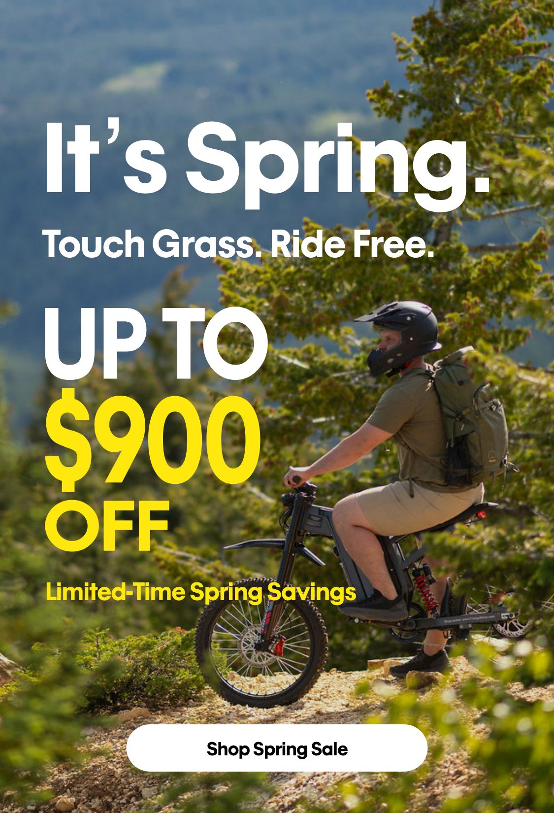 Freegobikes Spring Sale banner mobile
