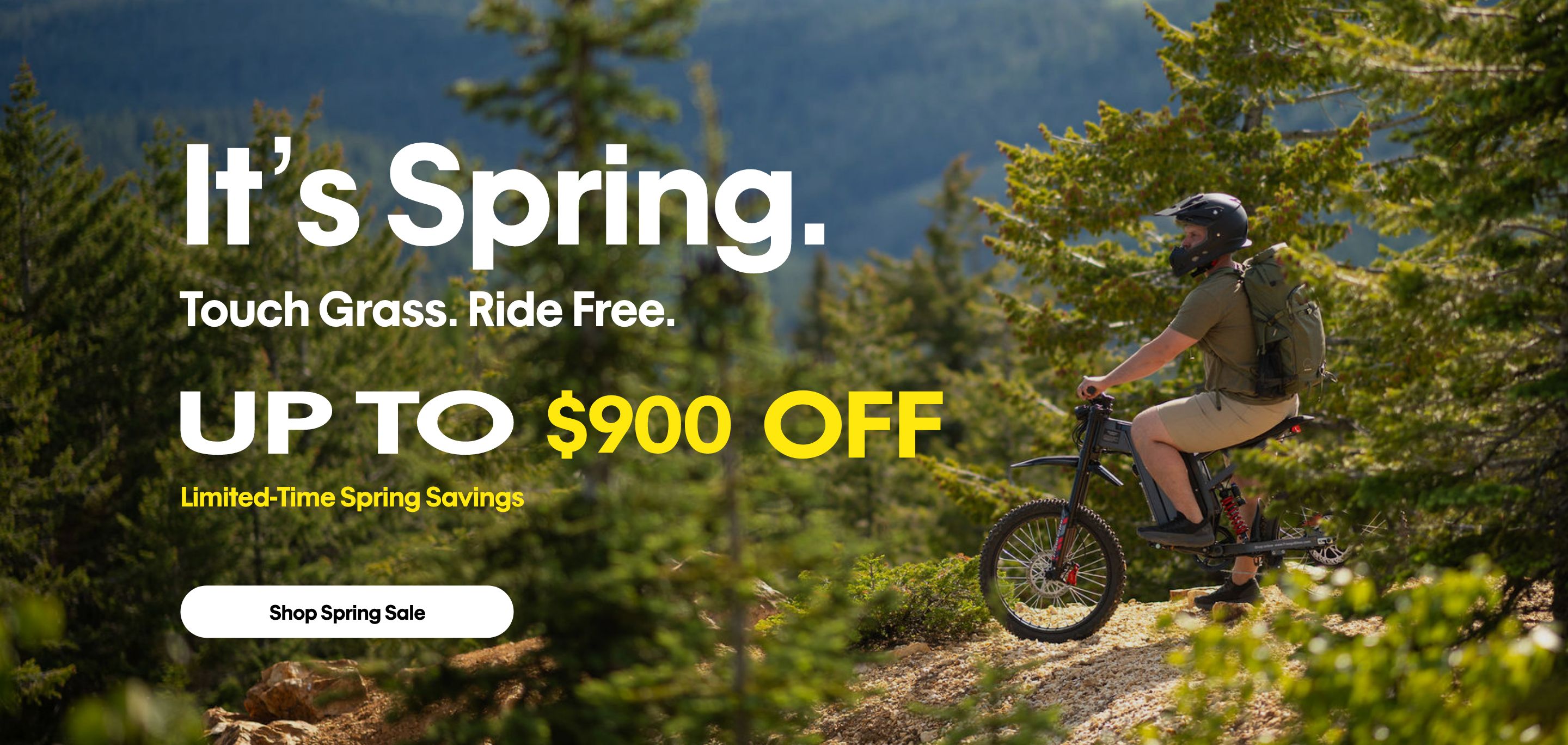 Freegobikes Spring Sale banner web