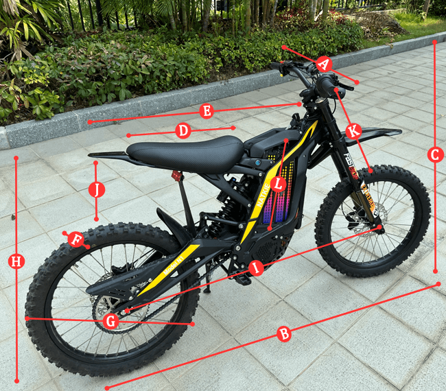 Off-road motorcycle electric bike