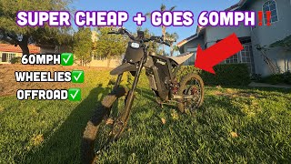 show of X2 ebike and its advantages on the grass