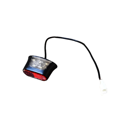 Bicycle tail light B for Nova 5 with a black cable on a white background