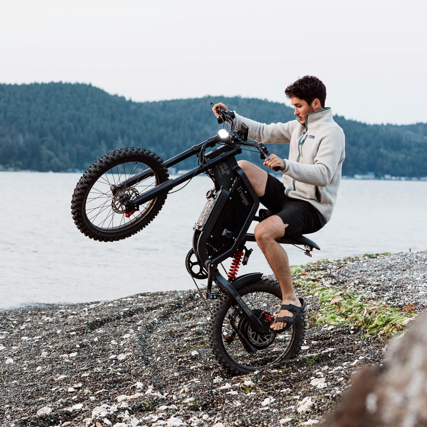 eg bali x2 electric bicycle Micargi 350W 48V Men's Women's Bike 26" Height Range Freego X2 Off Road Dirt