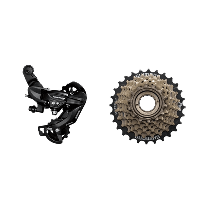 Freego eBike Shimano 7-Speed Drivetrain Kit with Rear Derailleur & Freewheel url handle