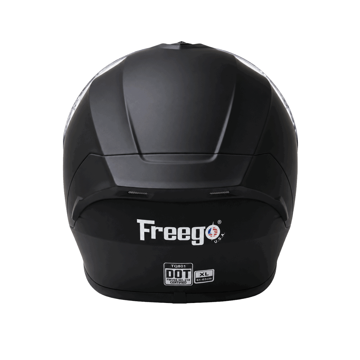62cm motorcycle helmet Freego Custom AeroFlow Full-Face Helmet – DOT Certified