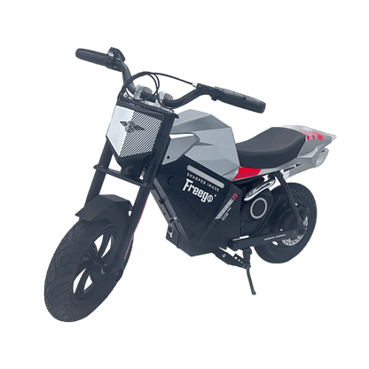 FreeGo K1 kids electric motorbike side view