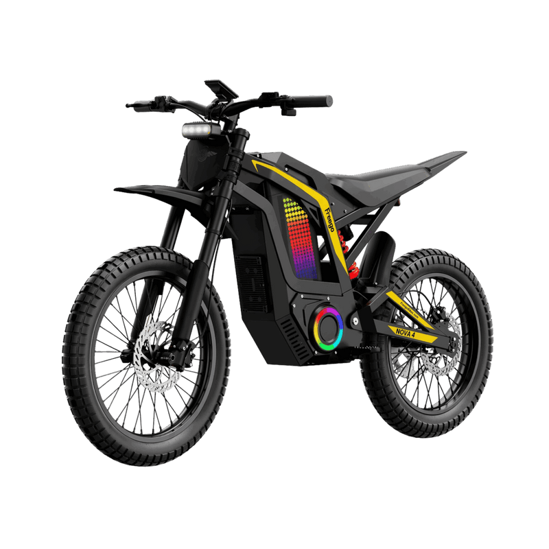 New Freego Nova 4 Mid-Drive Electric Dirt Bike $2,499.00 $2,699.00 6000W MOTOR (PEAK) 45 MPH TOP SPEED