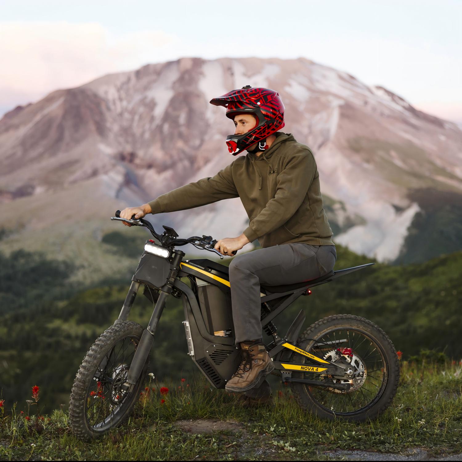 Freego Nova 4 Electric Dirt Bike | 6000W Mid-Drive, 45mph Speed