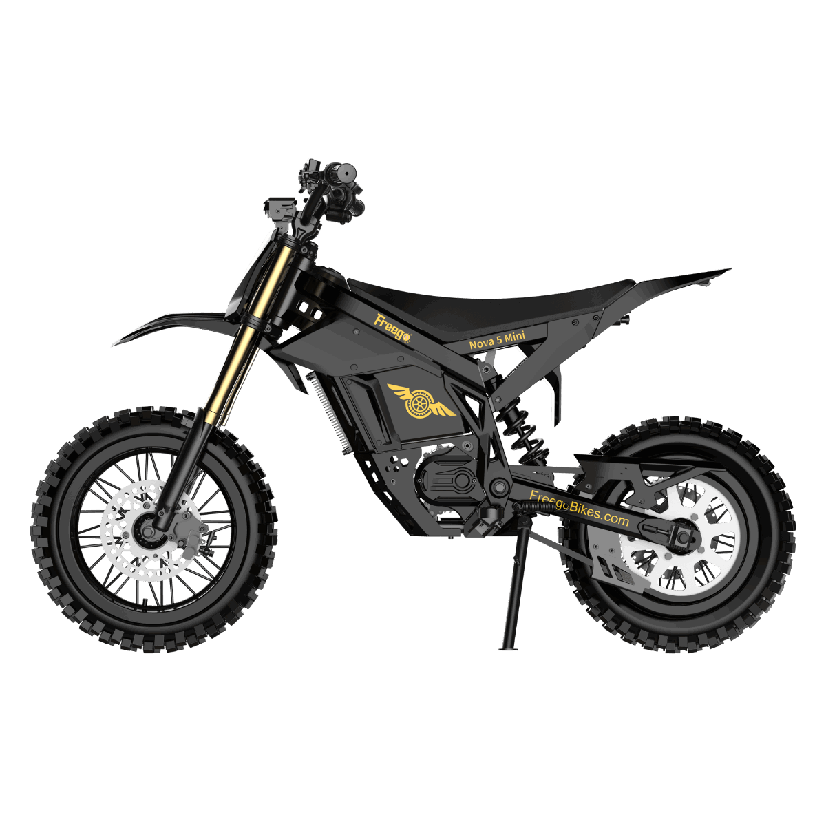 Freego Nova 5 Mini left side profile showing suspension