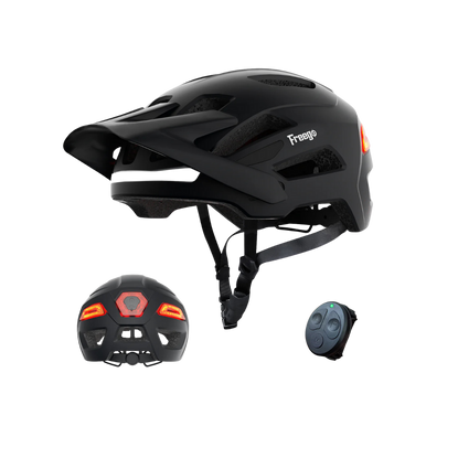 Freego Smart Bike Helmet with Speakers, LED Signals & Remote Control for Adults