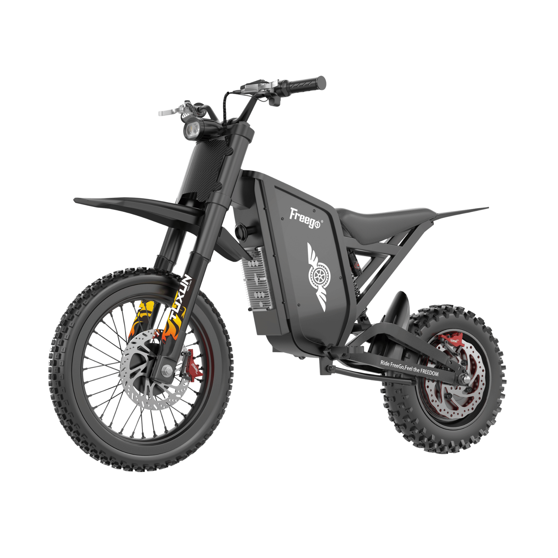 Freego X0 mini electric bike front three-quarter view