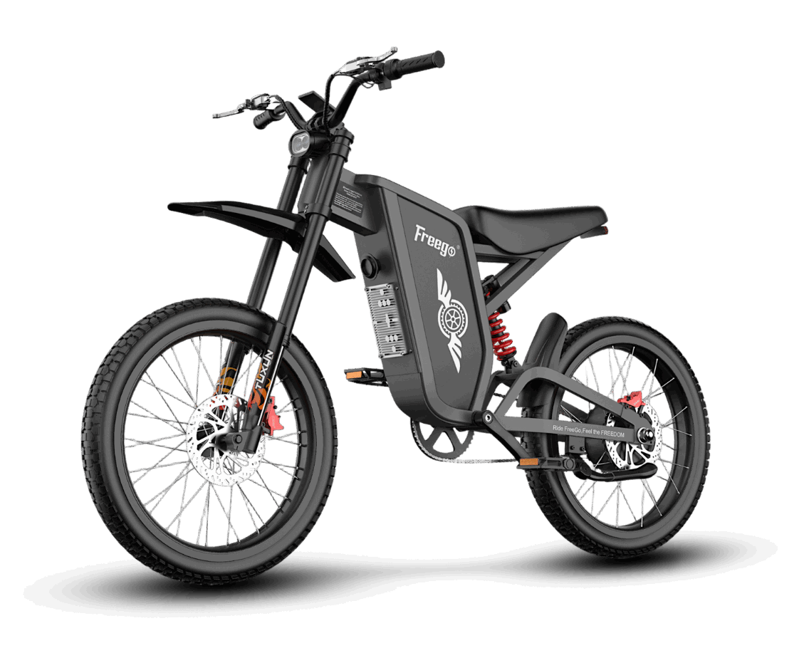Freego X1 electric bike with transparent background