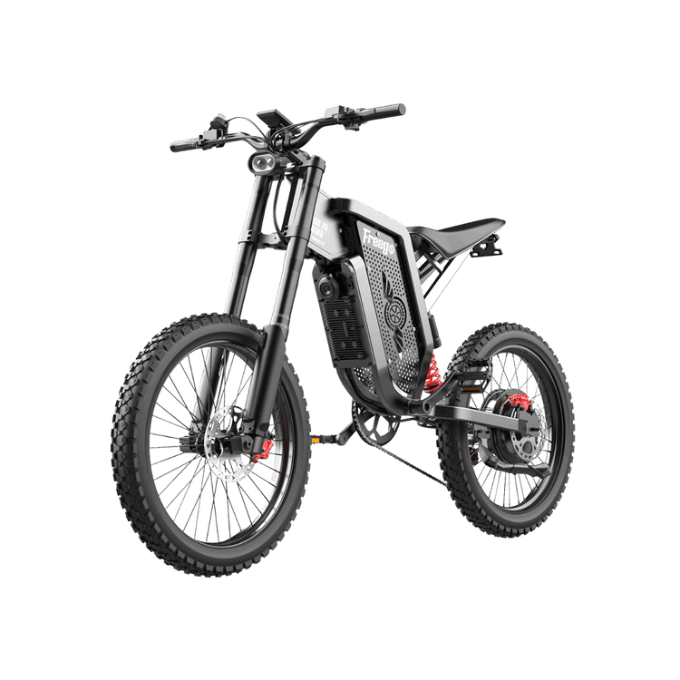 Freego X2 all-terrain dirt eBike for outdoor adventures, transparent background