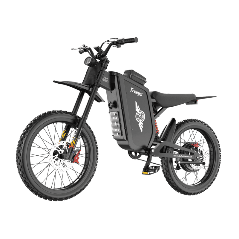 New Freego X3 All-Terrain Electric Dirt Bike with Pedals $2,499.00 $2,699.00 8000W MOTOR (PEAK) 56 MPH TOP SPEED