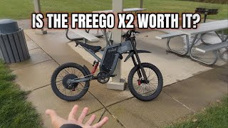Freego X2 e-bike shown on pavement
