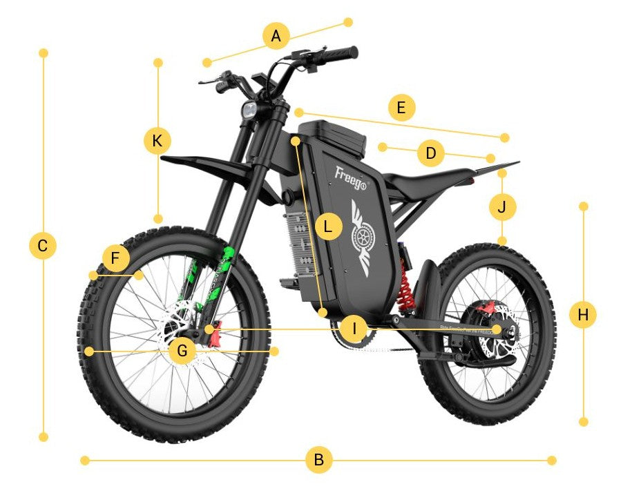 freego x3 ebike geometry image