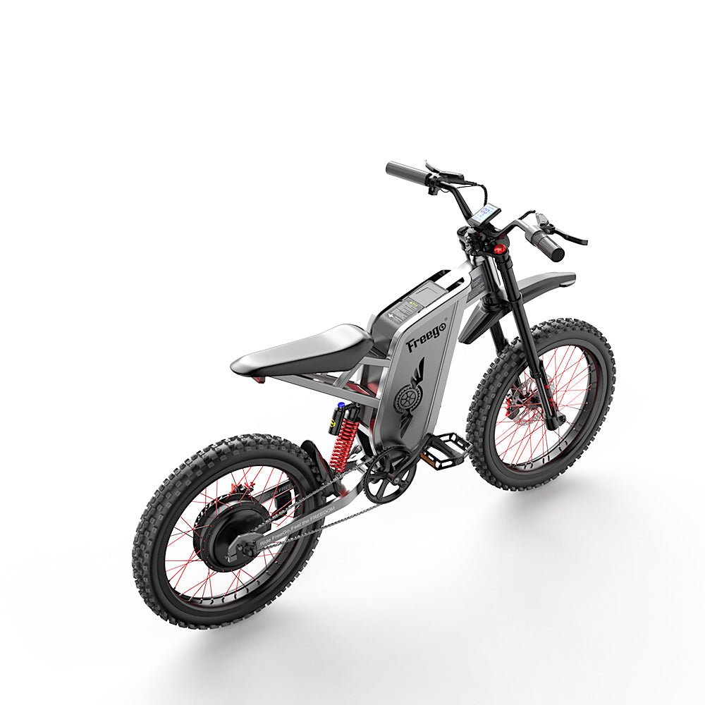 Off-road e-bike with durable tires