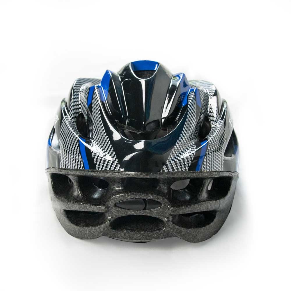 Blue bike helmet