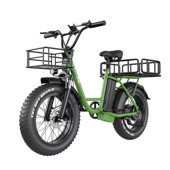 FB-20X Step-thru Fat Tire Electric Bike With Front Cargo Rack